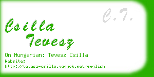 csilla tevesz business card